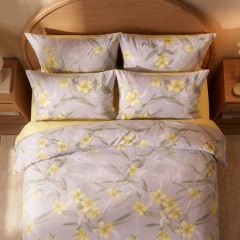 Forro Duvet Roma print Lirios Amarillos - tienda online
