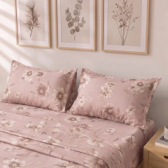 JUEGO DE SÁBANA PRIMAVERA ROSA SPAZIOS - Stanzia Home