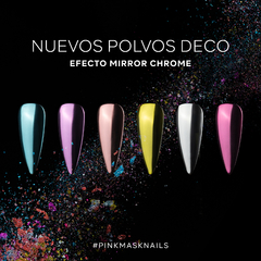 Kit Polvos Mirror Chrome - Efecto Espejo - Pink Mask