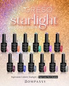 Colección favoritos x8 tonos Starlight - Esmalte Semipermanente reflectivo - Bompassy