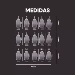 Bulto x10 Cajas de Tips Cortos Almendra MELY Prelimados - para Soft gel y Press on Nails - comprar online