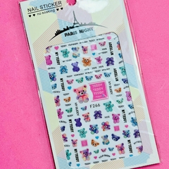 Stickers autoadhesivos ultrafinos - ositos #F266
