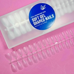 Tips Cortos Almendra Prelimados - en Caja x 300u - para Soft gel y Press on Nails