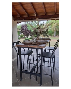 BARRA CLASSIC EN GUAYUBIRA 2" - CON RUEDAS
