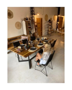 SILLA TULUM NEGRA - Vaca Mística