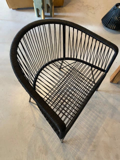 Imagen de SILLON GERVASONI TULUM NEGRO