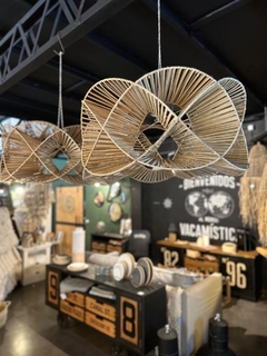 LAMPARA RATTAN FLOR - comprar online