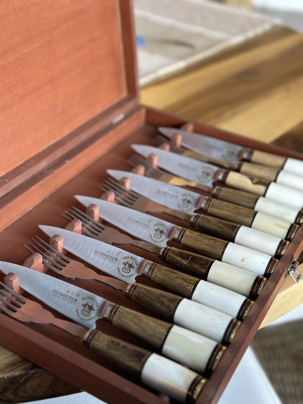 SET DE CUCHILLO Y TENEDOR 12 PIEZAS
