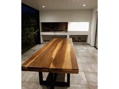 MESA REBECA PIE EN CAÑO EN GUAYUBIRA 2" C/R - comprar online