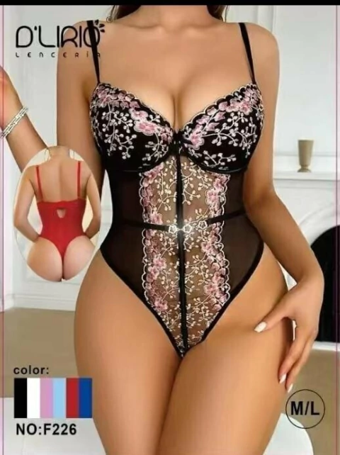 Body microtul y encaje F226