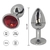 Joya Anal De Metal SMALL Con Piedra Roja SS-SF-70088