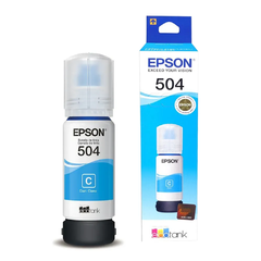 TINTA ORIGINAL EPSON 504 CIANO