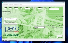 Imagem do Impressora de cheque Pertocheck 501S COMPLETA COM CARTUCHO E CABOS