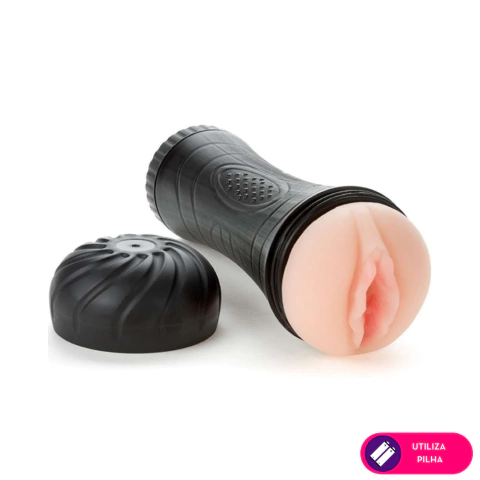 MASTURBADOR LANTERNA COM DUPLA VIBRAÇÃO