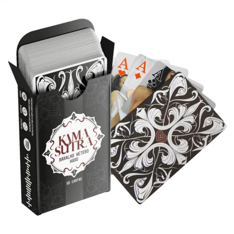 Baralho Hétero Kama Sutra com 55 Cartas