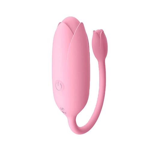 Vibrador Bullet Via APP À Longa Distância Rosa Fechada Rosa
