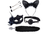 KIT FOX 5 EM 1 TIARA MORDAÇA CHICOTE PLUG BR/VM 503