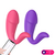VIBRADOR CASAL GLANDE APLICATIVO PINK
