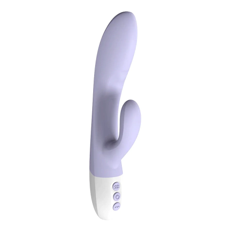 VIBRADOR DUPLO MOTOR AQUECIMENTO LILAS