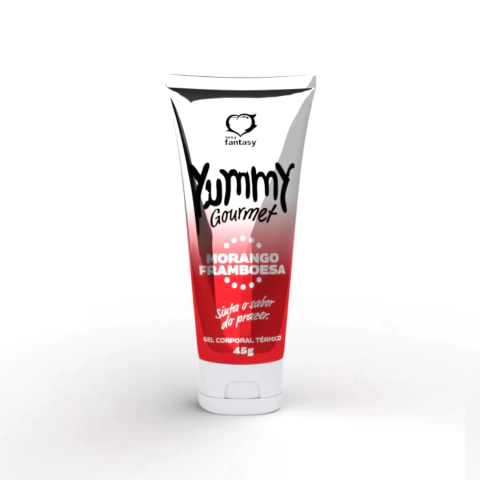 GEL COMESTIVEL YUMMY GOURMET MORANGO C/FRAMBOESA 45GR