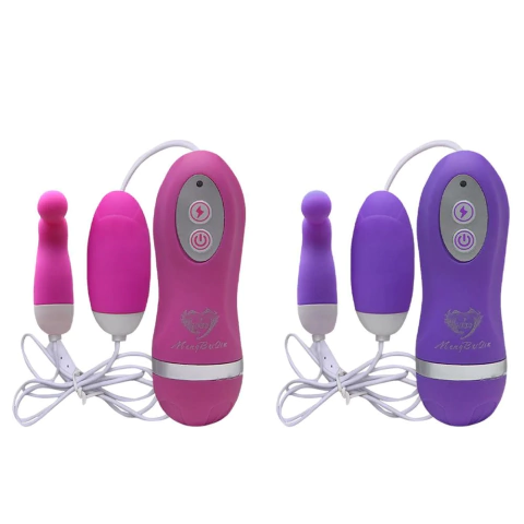 CAPSULA VIBRATORIA 30 VELOC VIBRATING EGG DUPLA SILIC OV006