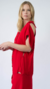 Vestido midi Vermelho - comprar online