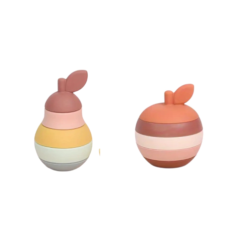 Apilables silicona - Juego de frutas (pera y manzana) - comprar online