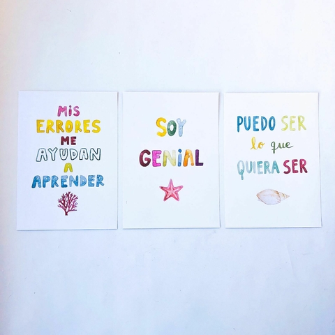 Trio Láminas PLAYAS - comprar online
