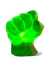 LUMINÁRIA MÃO MARVEL INCRÍVEL HULK