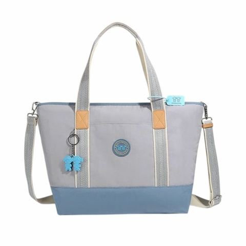 BOLSA DE OMBRO TRANSVERSAL MENINO&MENINA PREMIUM AZUL CLARO
