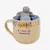 CANECA 350ML C/INFUSOR P/ CHA MOTIVACIONAL FLORAL