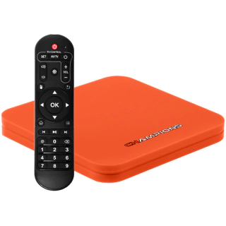 Receptor IPTV Azamerica Champions 4K Ultra HD LANÇAMENTO Bivolt - Laranja