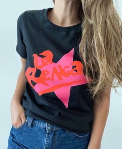 Remera LA RENGA FUCSIA