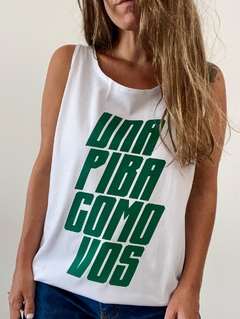 Musculosa UNA PIBA COMO VOS
