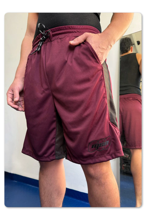 Short Net bordó - comprar online