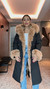 Parka Preta Desmontável (Fox Fur) 6 em 1
