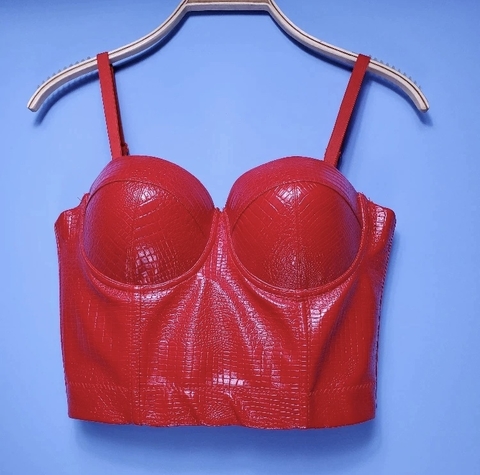 Cropped Vermelho Crôcro (Pelica)