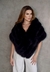Estola Fox Fur (Preta) - comprar online
