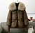 Jaqueta Puffer Marrom na internet
