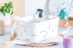 CANASTO ORGANIZADOR PLASTICO 27X19,5X12,5CM - Dolcevita House