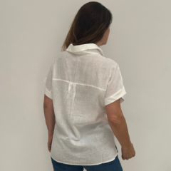 Blusa de lino M/C (B345) - comprar online