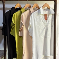 Blusa de lino M/C (B345) en internet