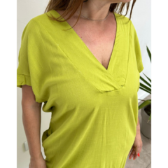Tunica lino 3/4 (T655) - tienda online