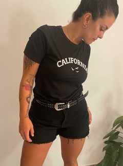 Short Negro Rigido(12039) - tienda online