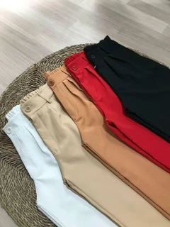 Pantalon sastrero de crepe (P011) - ABAKA