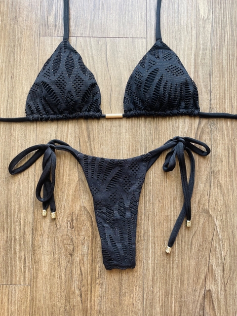 Cortininha renda preto