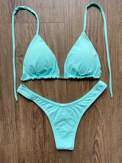 Cortininha azul bebe/calcinha asa delta