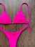 Cortininha pink neon/calcinha fina na internet