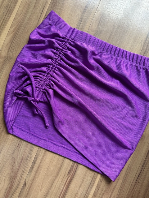 Saia canelado roxo