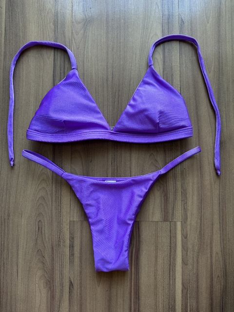 Aviador basic violeta/calcinha fina